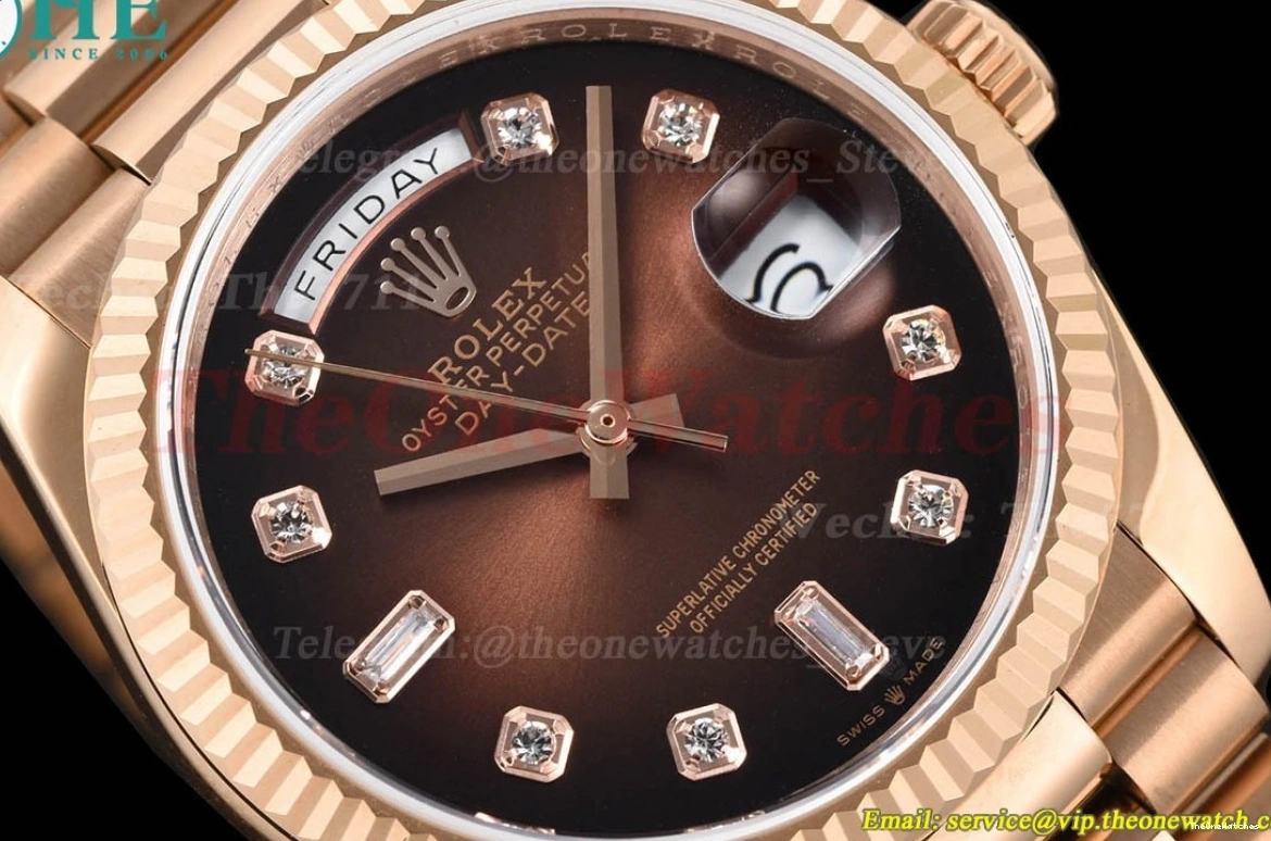 Weight) V3 Dia 36mm Brown DayDate RG VR3255(Gain RG 128235 QF 0317